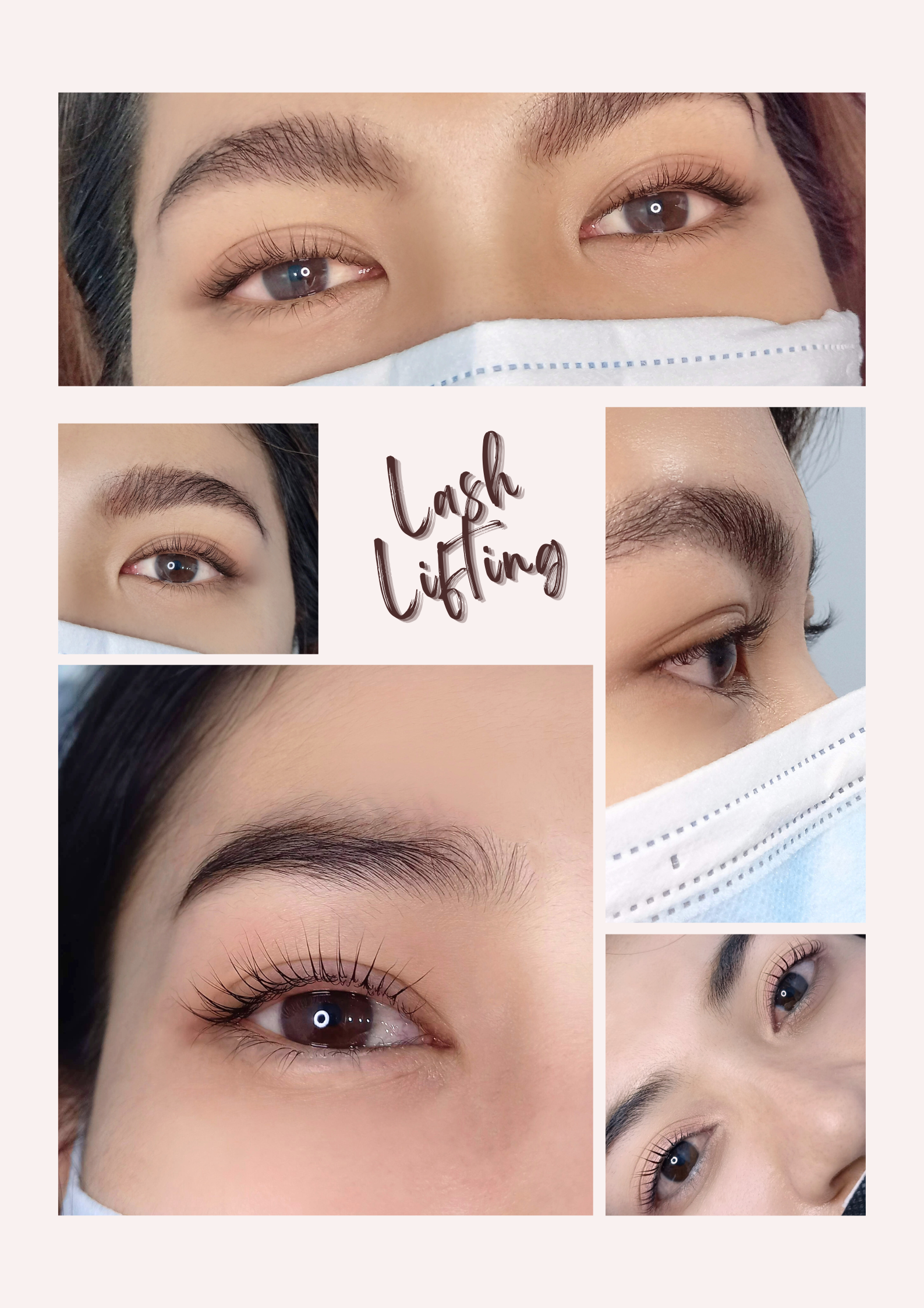 ตัวอย่างผลงาน Eyelash Lifting