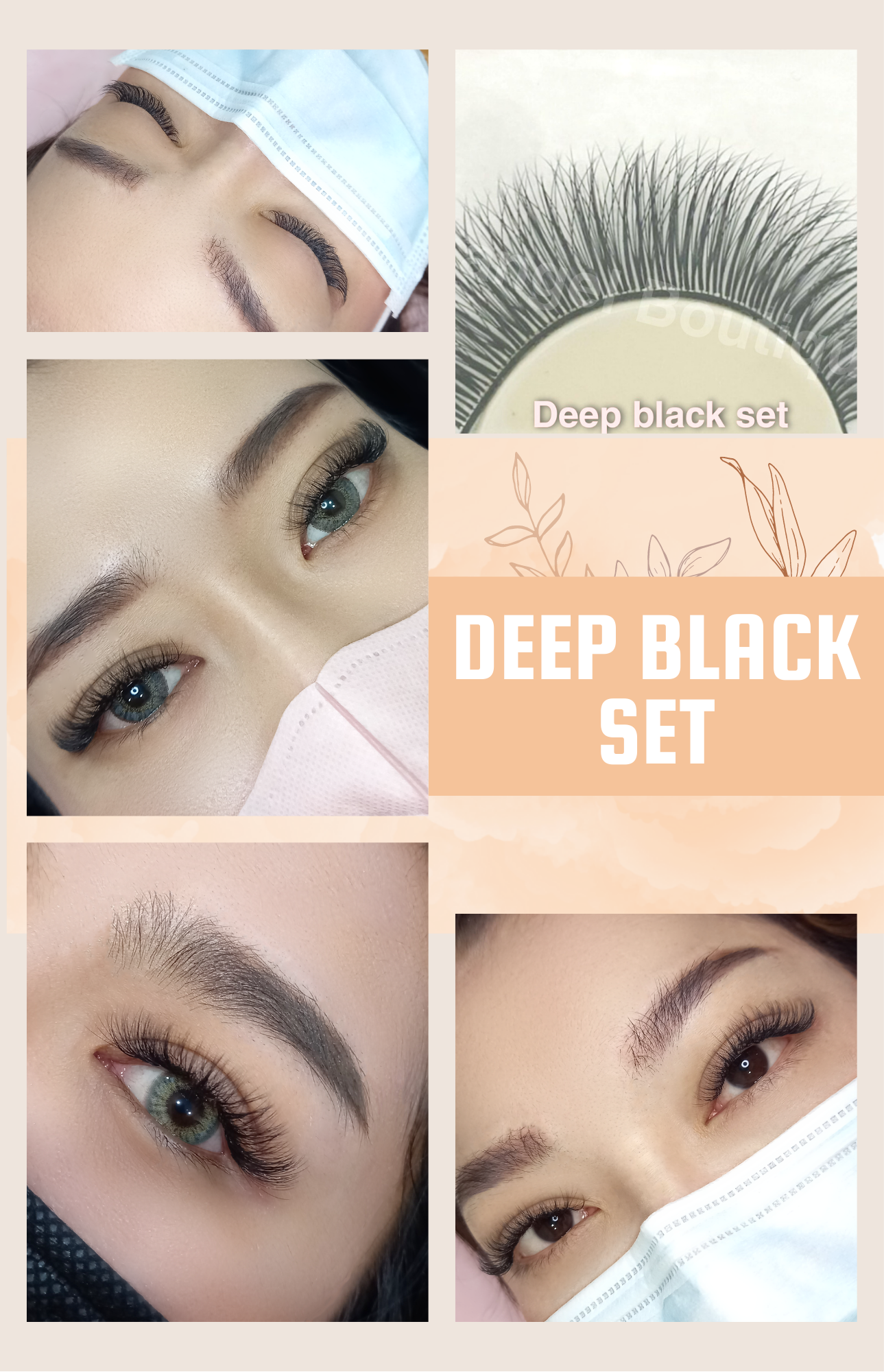 ตัวอย่างผลงาน Deep Black set